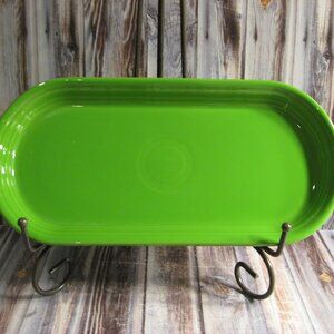 FIESTA BY HOMER LAUGHLIN SHAMROCK GREEN BREAD TRAY